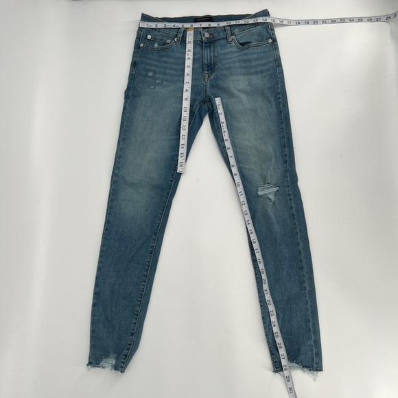 Banana Republic Distressed Rough Hem Skinny Fit Jeans Size 28 Women’s - Picture 4 of 5